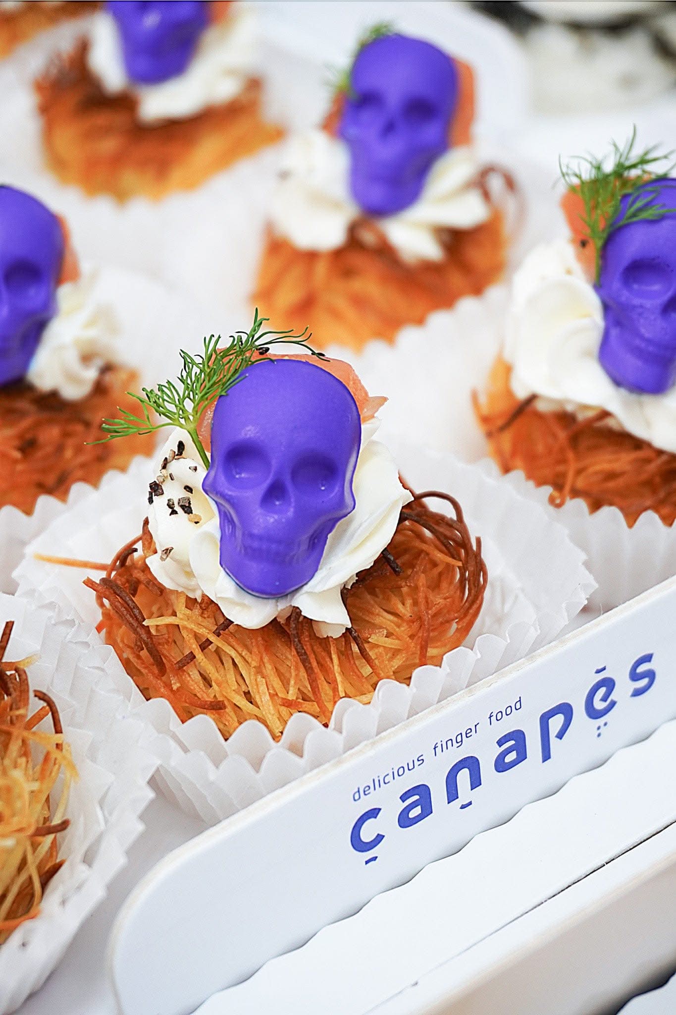 Halloween Crunch Kataifi Skulls