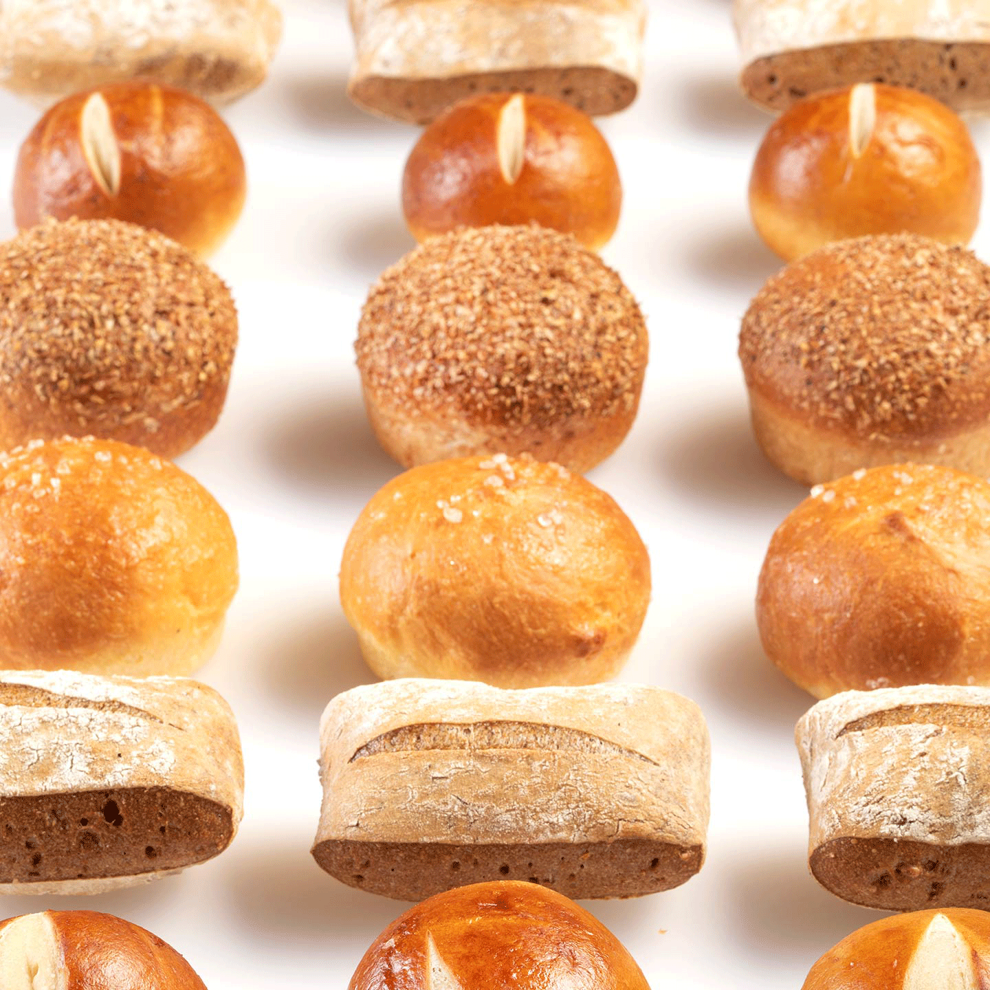 20 freshly baked French