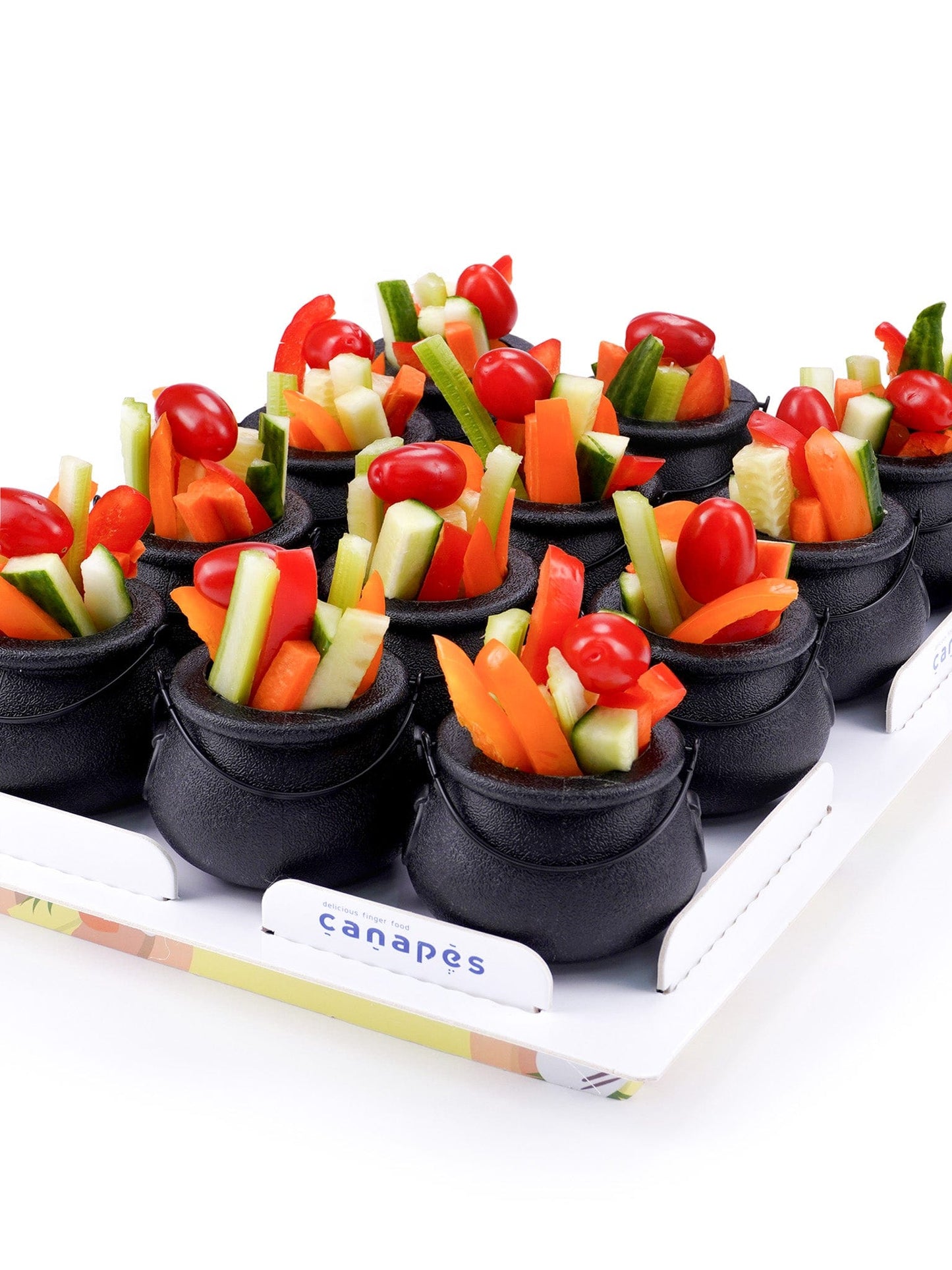 Palitos de Verduras de Halloween