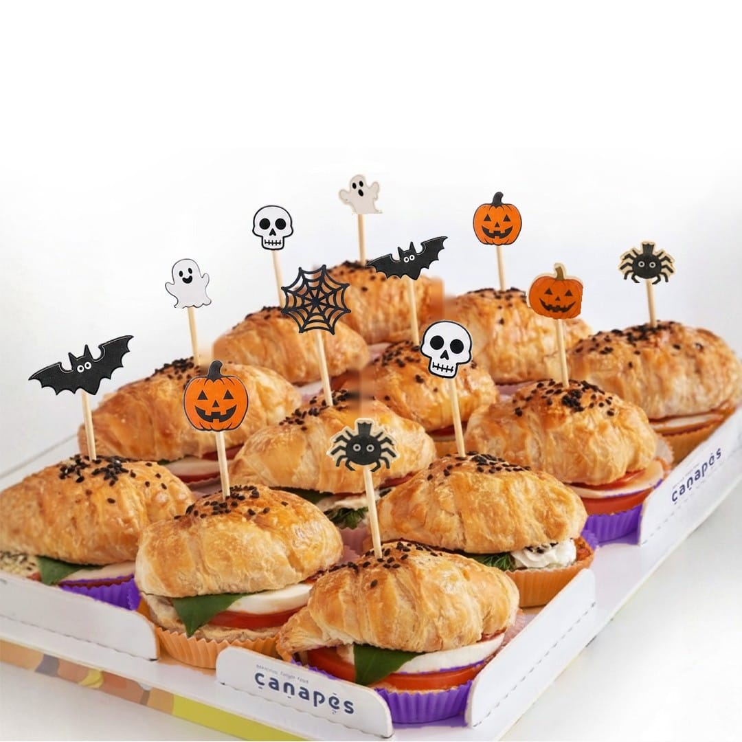 Halloween Croissant Sandwiches