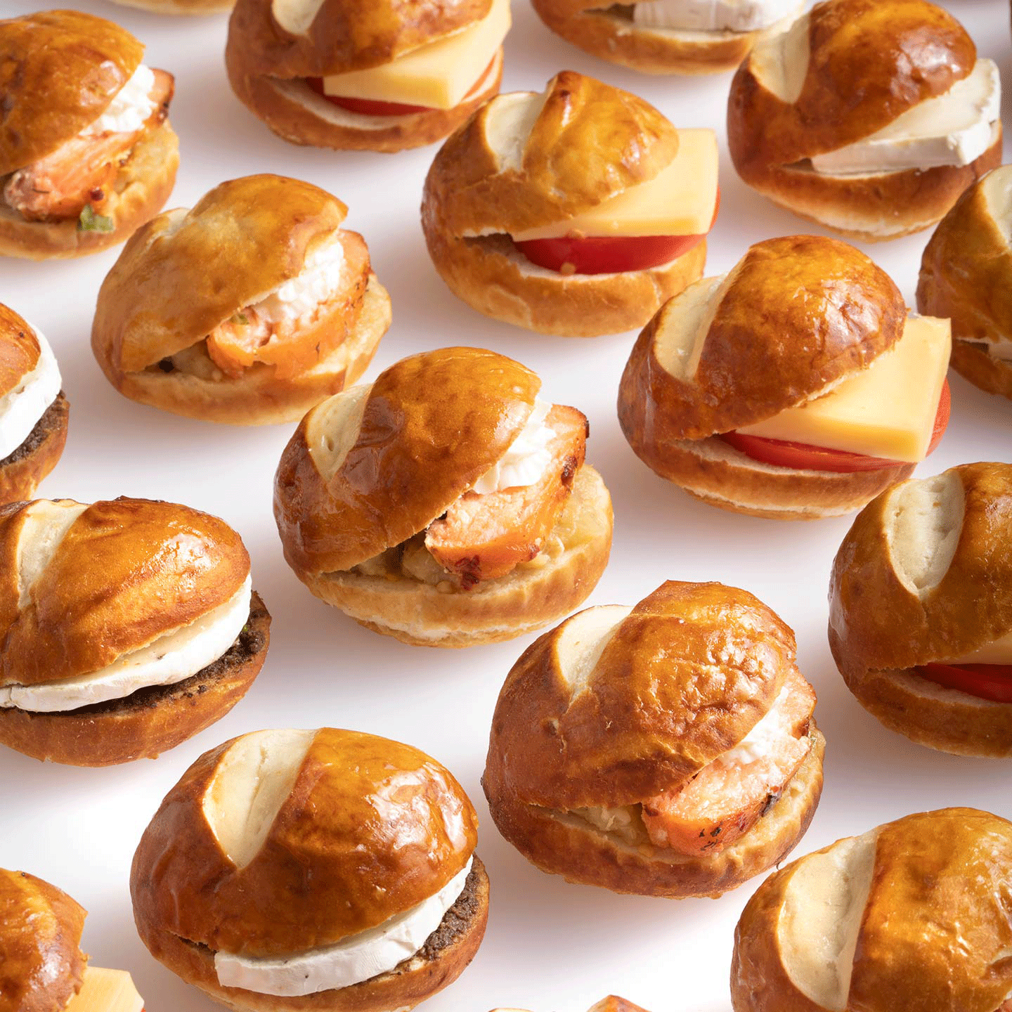 12 Pcs Pretzel Sandwiches