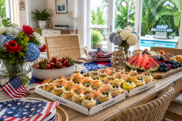 South Florida 4th of July catering platters from Canapés USA