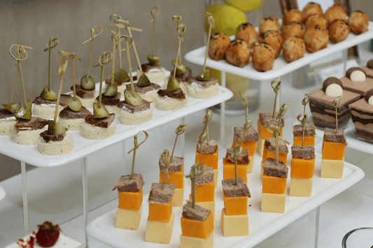 Trending gourmet canapes