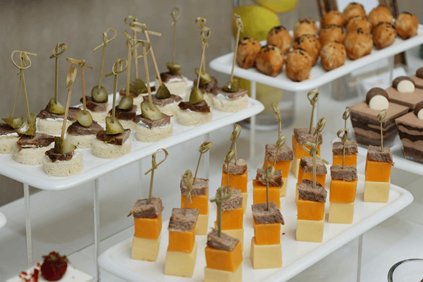 Trending gourmet canapes