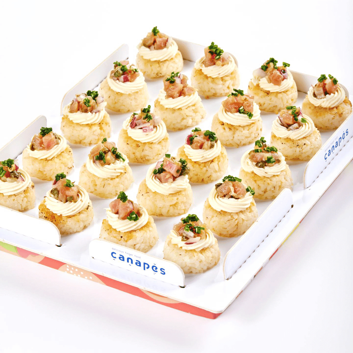 Crispy Rice 20-Piece Gourmet Rice Bites | Canapés USA