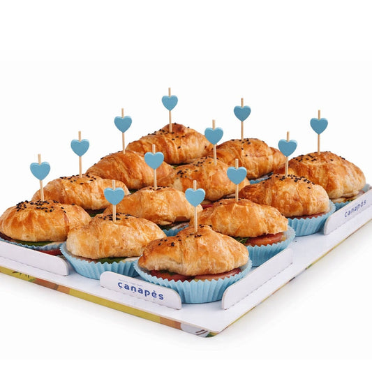Croissant Sandwiches (blue)
